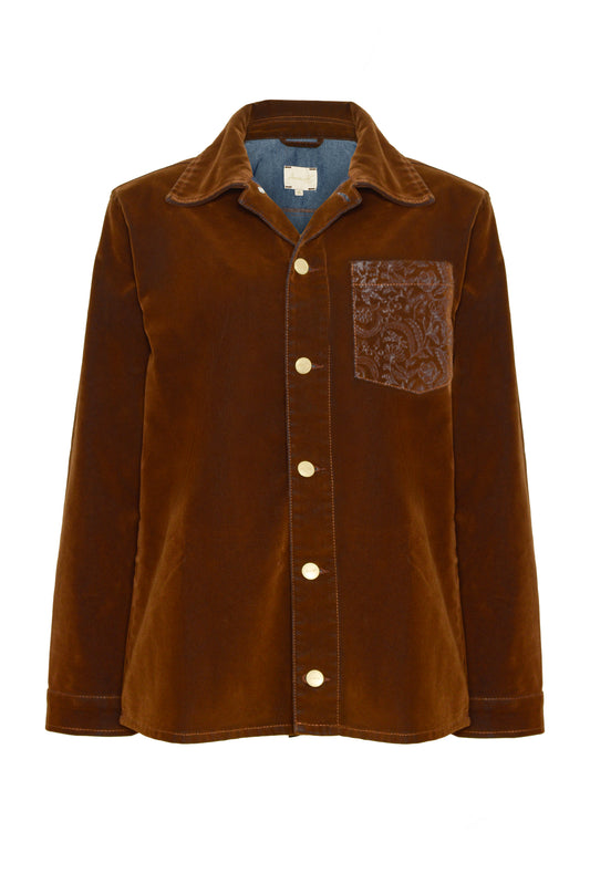 The Midnight Brown Velvet Jacket