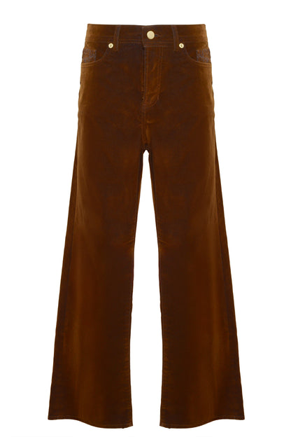 The Midnight Brown Velvet Jean