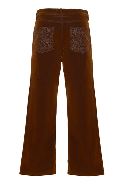 The Midnight Brown Velvet Jean