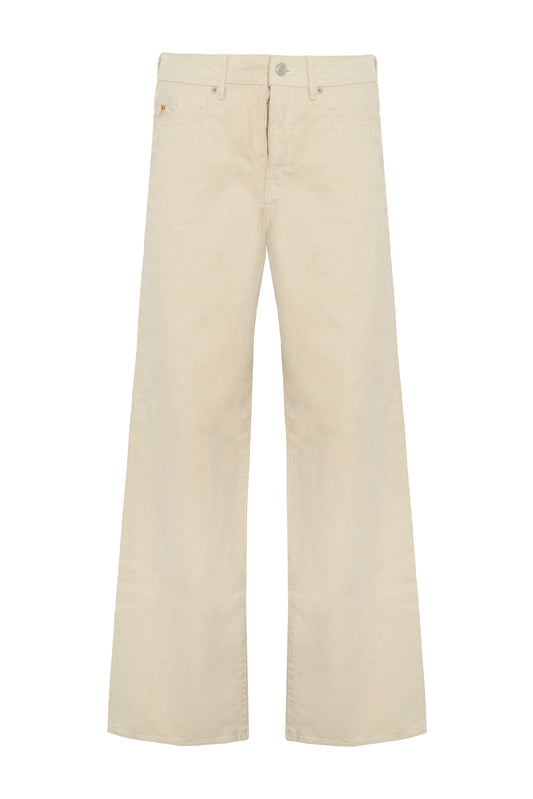 The Midnight Ecru Velvet Jean