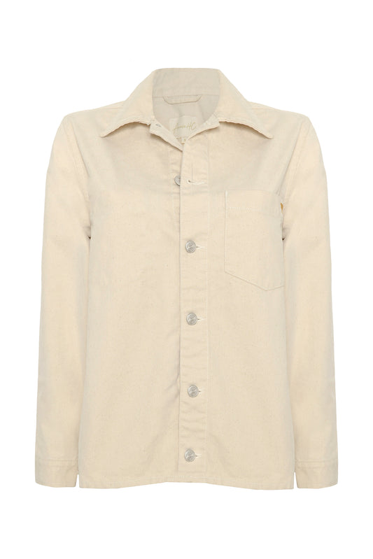 The Midnight Ecru Velvet Jacket