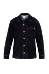 The Midnight Blue Velvet Overshirt